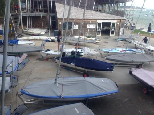 Early morning boat park-calm before the action. - Australian 470 Championships © Phil Hall